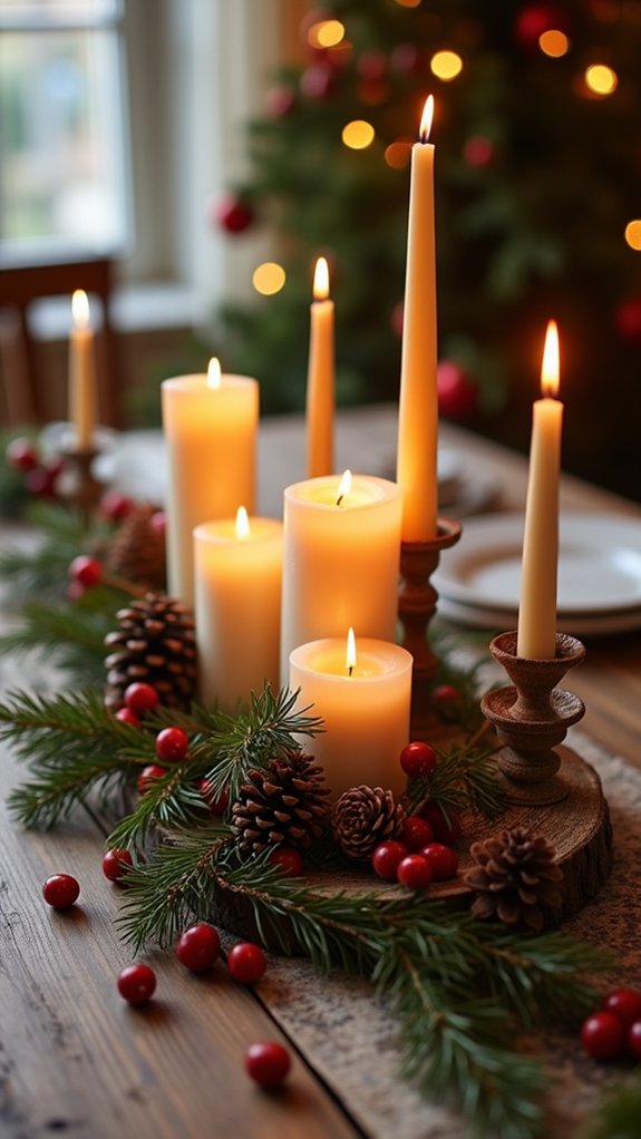 candle arrangements for festivities
