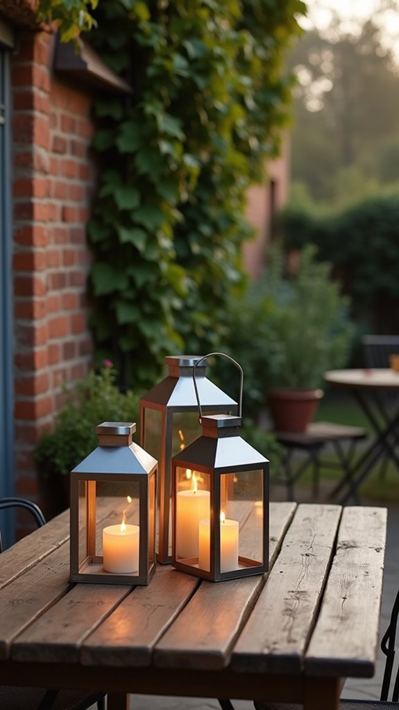 candle lanterns for ambiance