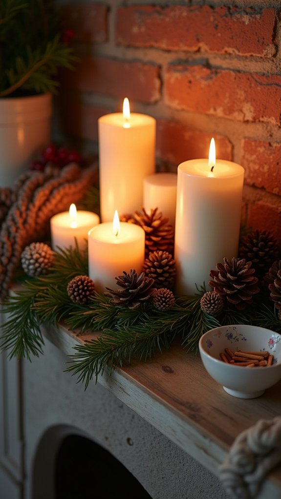 candlelight creates cozy ambiance