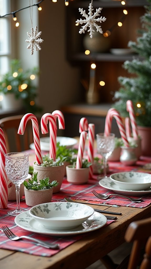 candy cane holiday decor