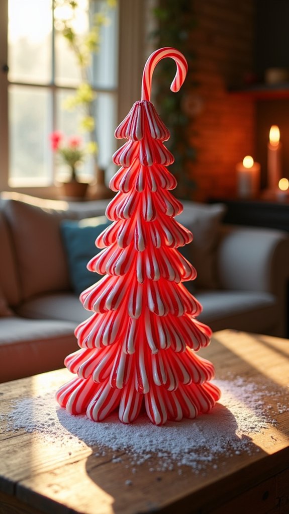 candy cane holiday decor