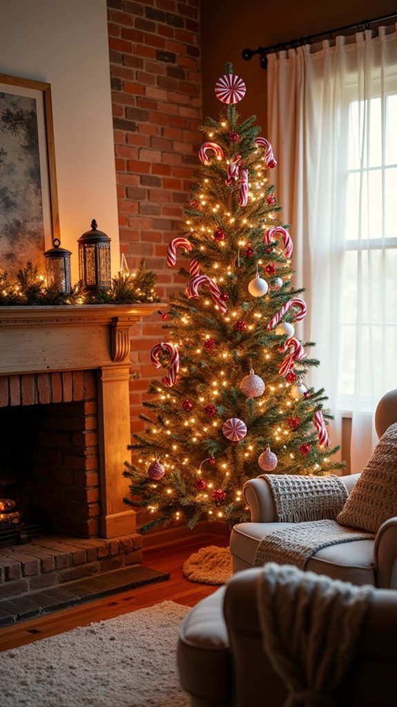 candy cane holiday decor