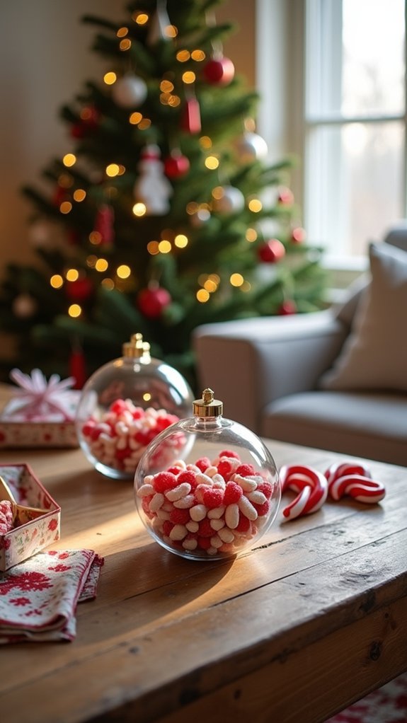 candy canes and treats