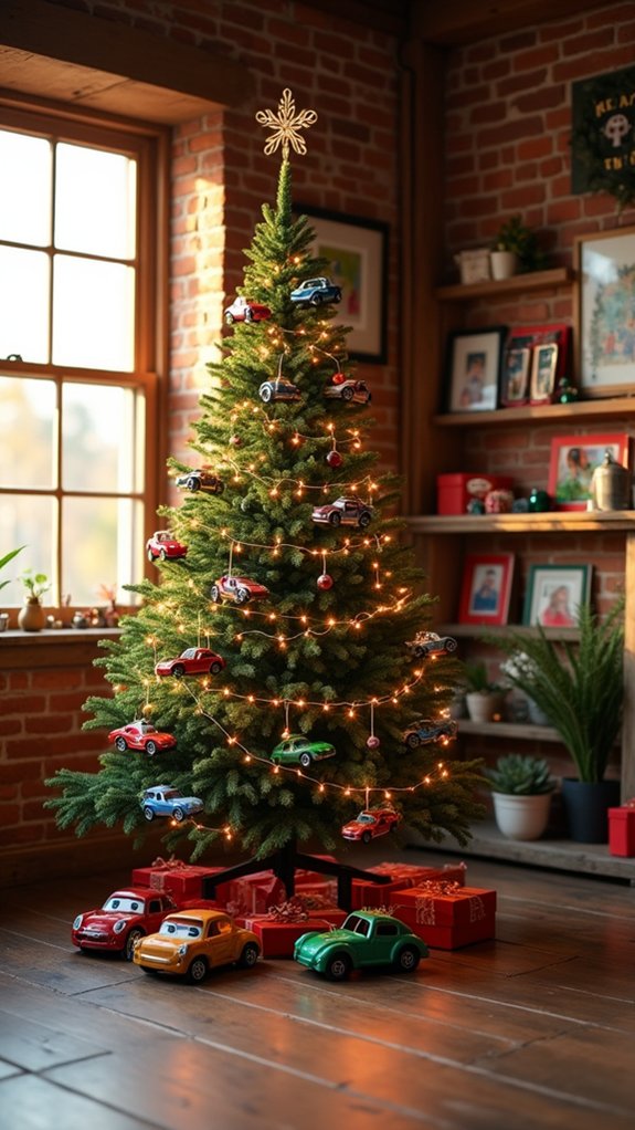 cars themed holiday decor