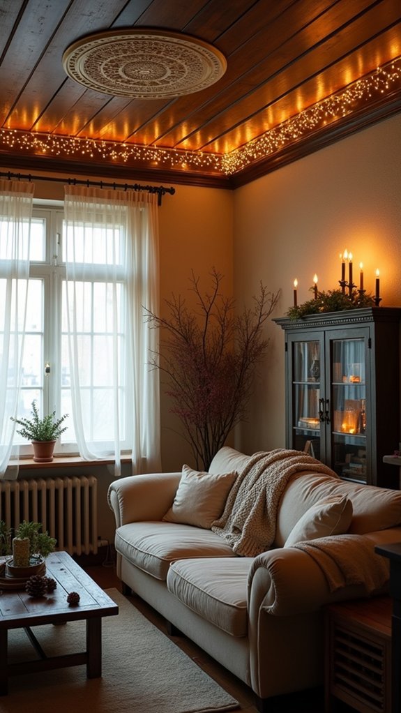 ceiling medallion light installation