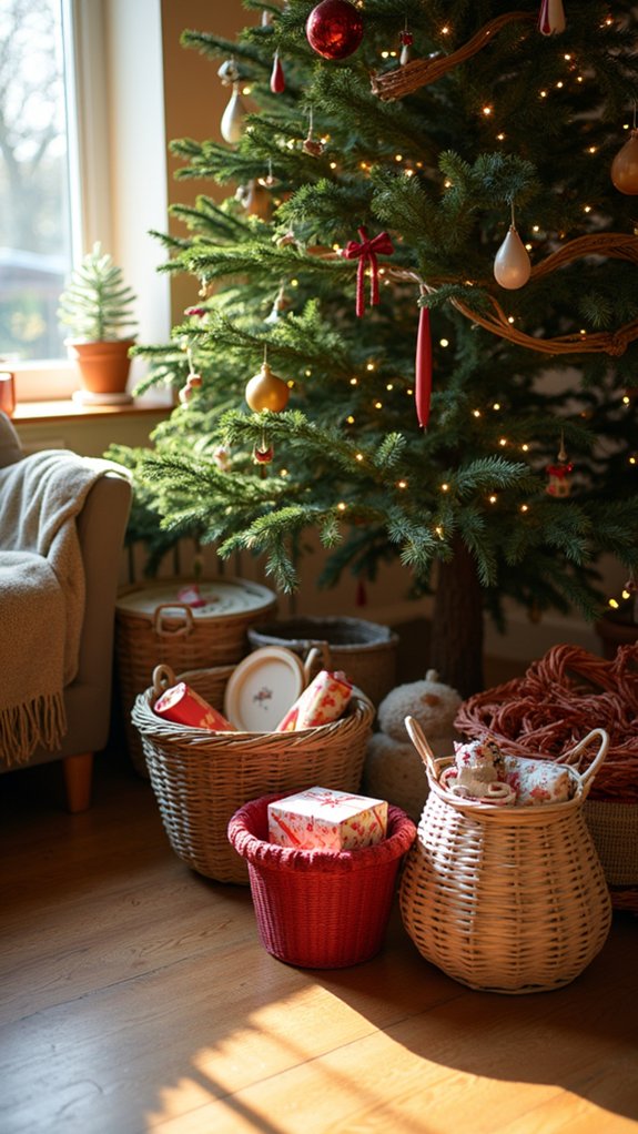 charming decorative basket accents
