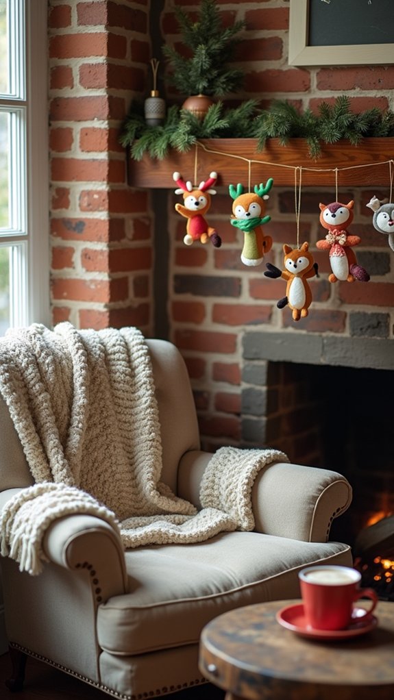 charming felt animal ornaments