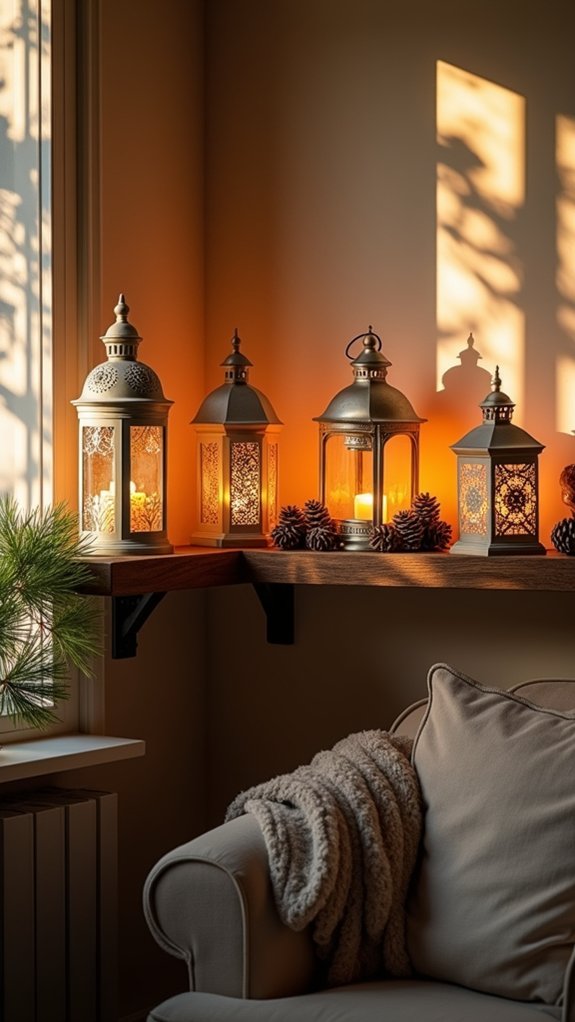 charming festive lanterns glow