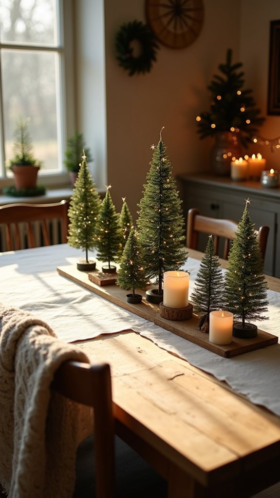 charming festive miniature trees