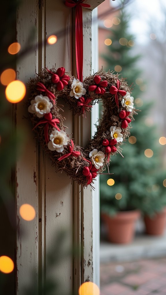 charming heart shaped wreaths