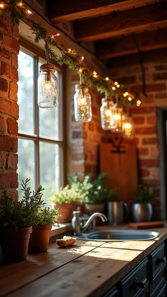 charming holiday mason jar lights