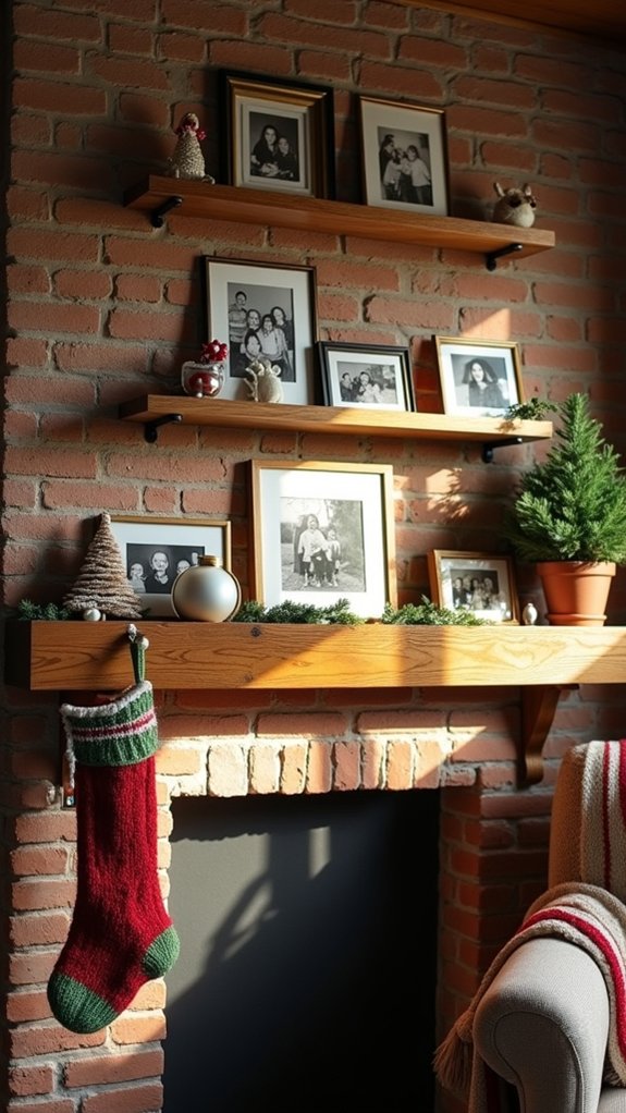 charming holiday photo display
