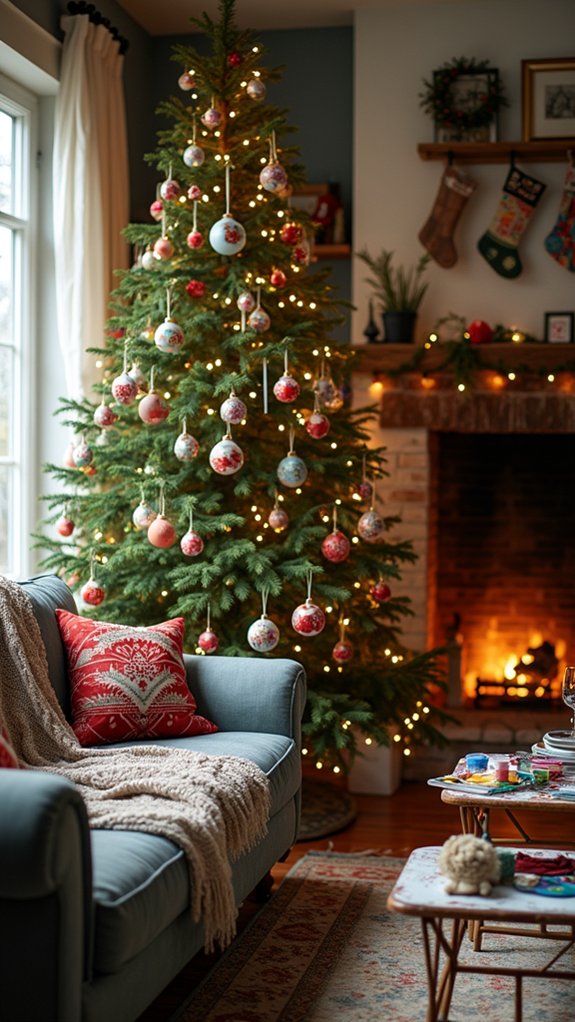 charming painted christmas trees
