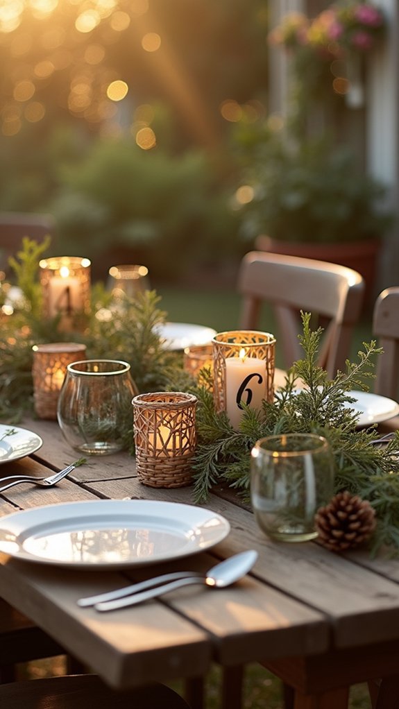 charming rustic table decor