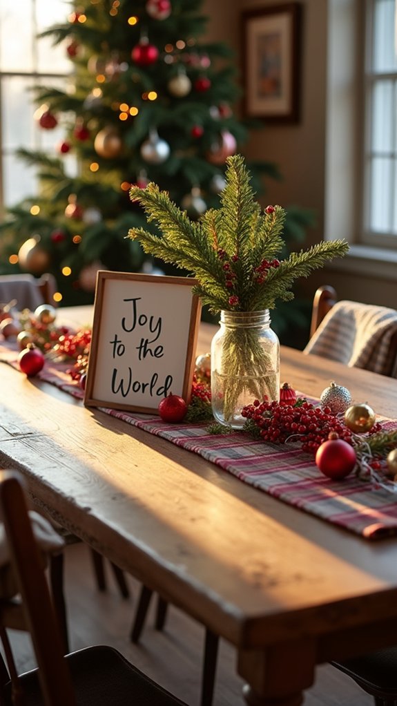 cheerful festive holiday signage