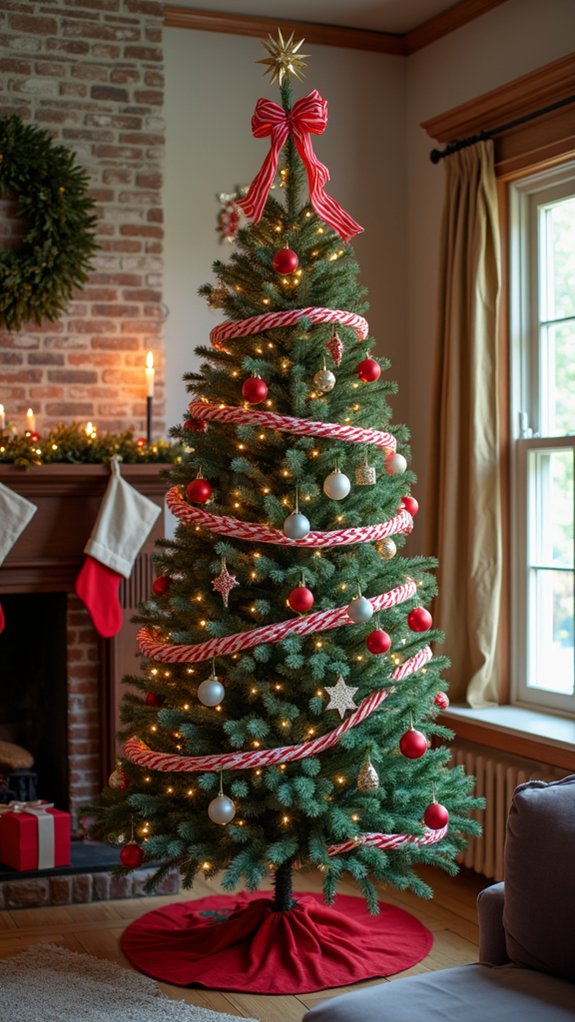 cheerful holiday candy cane