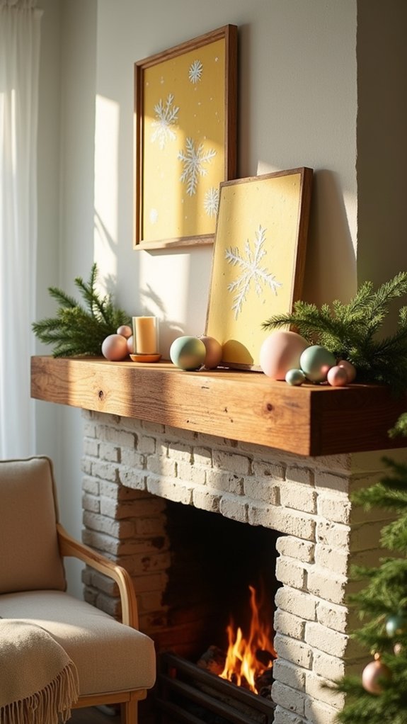 cheerful light yellow plaques