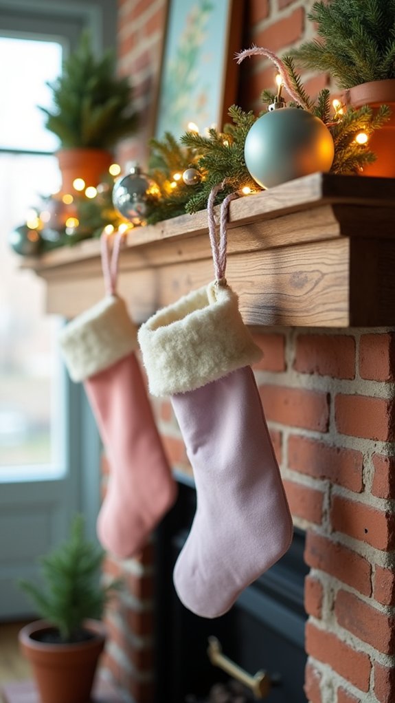 cheerful pastel holiday decor