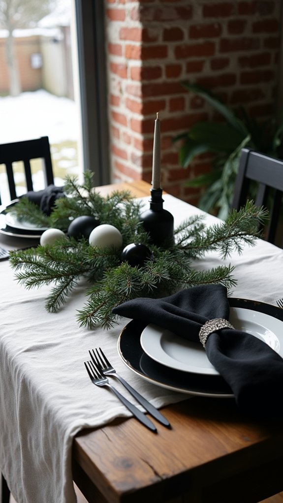 chic black and white elegance