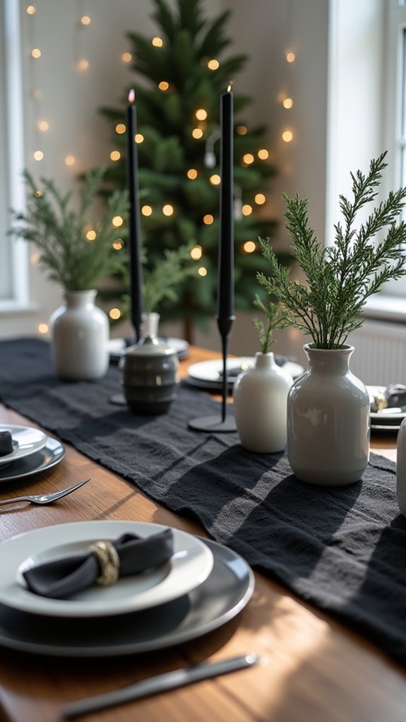 chic black and white elegance