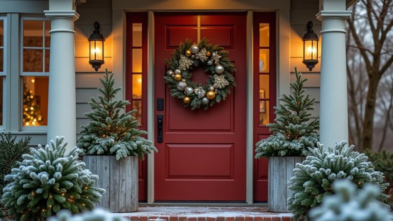 chic metallic christmas wreaths