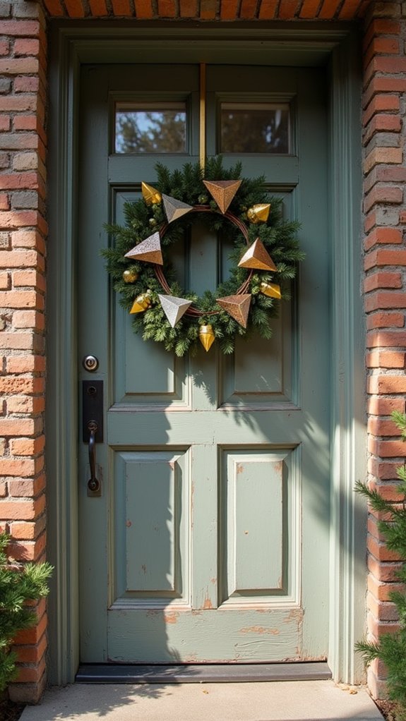 chic metallic holiday decor