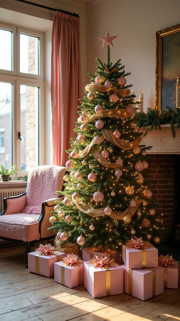 chic pink and gold elegance