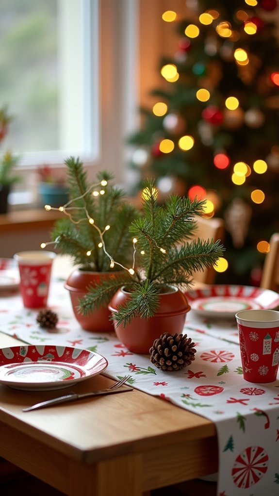 child friendly festive table setting