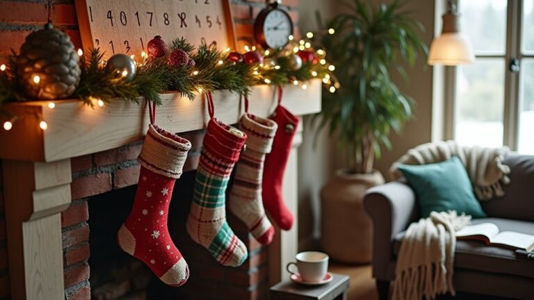 19 Christmas Countdown Mantle Decor Ideas That Build Excitement christmas mantle decor ideas