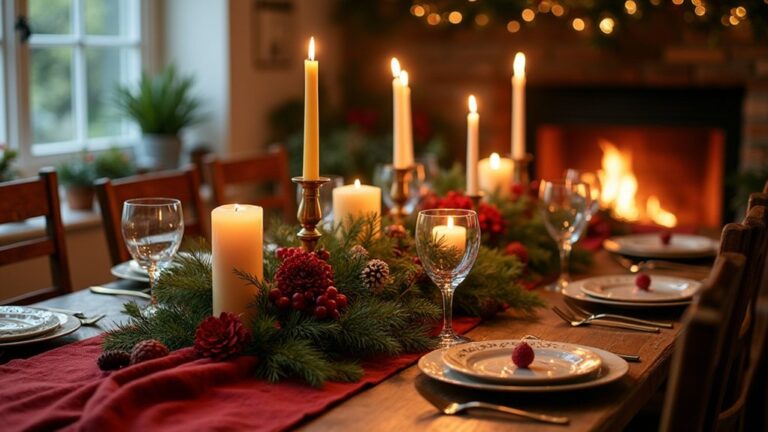 christmas table candle ideas