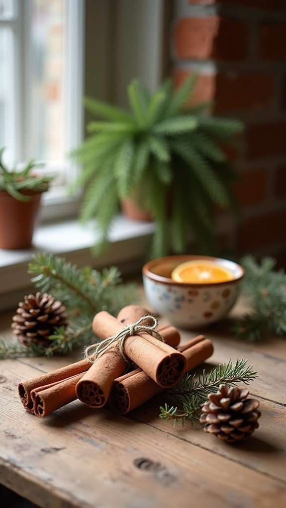 cinnamon stick holiday decor