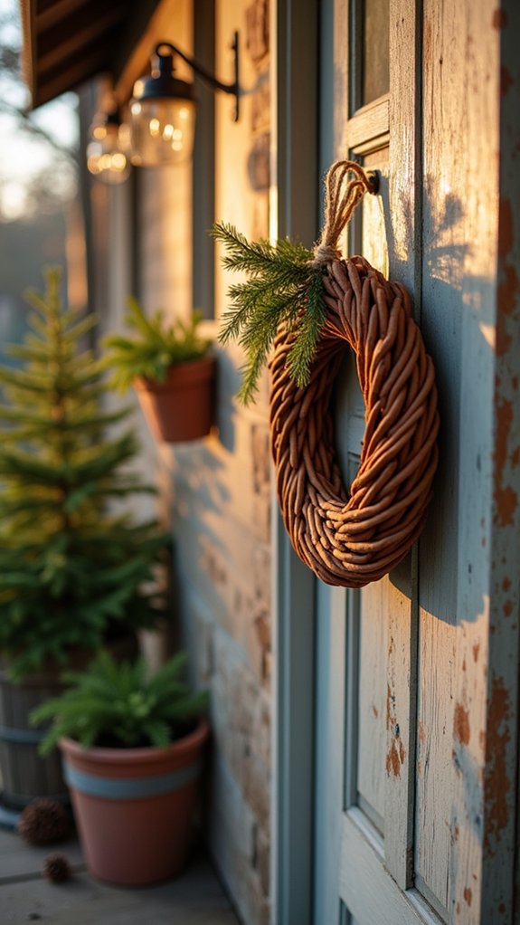 cinnamon stick wreath crafting