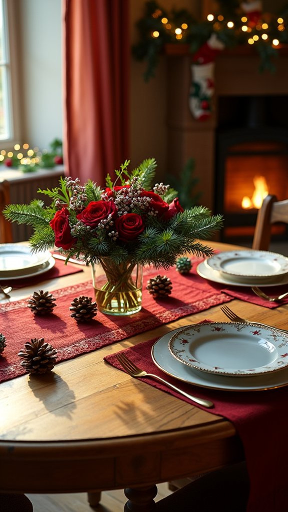 classic christmas table decor
