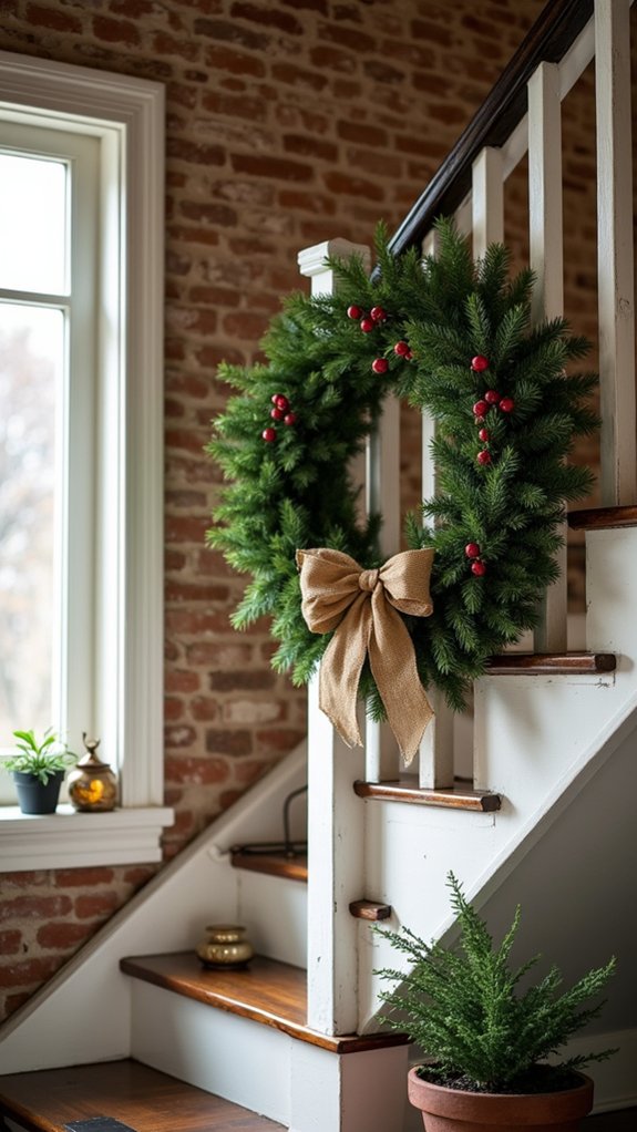 classic festive evergreen wreath