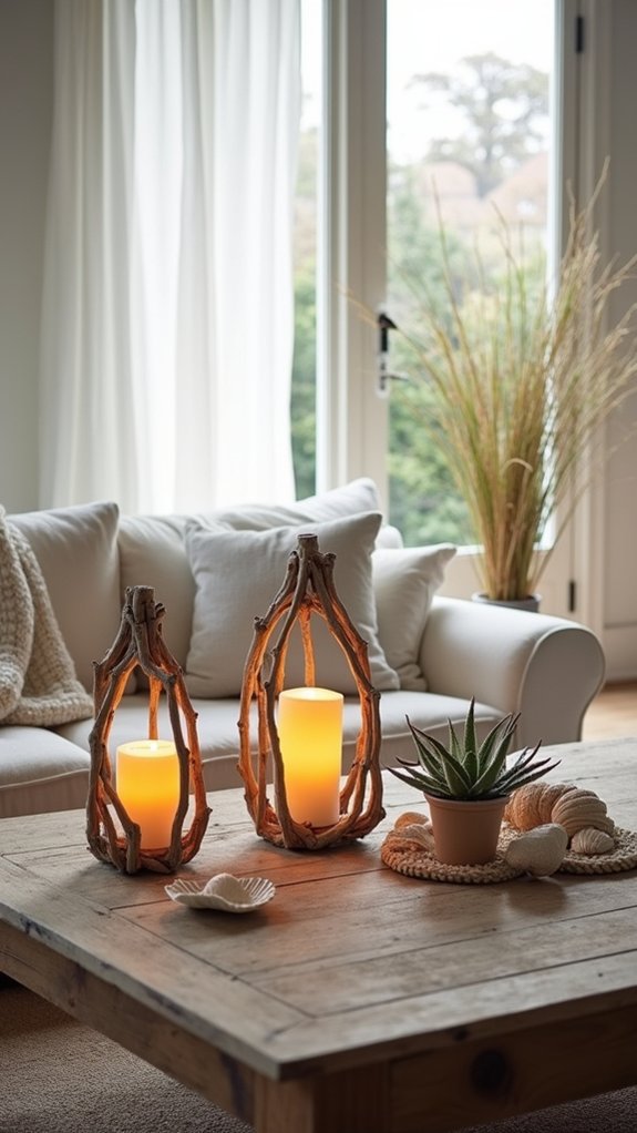 coastal christmas decor lanterns