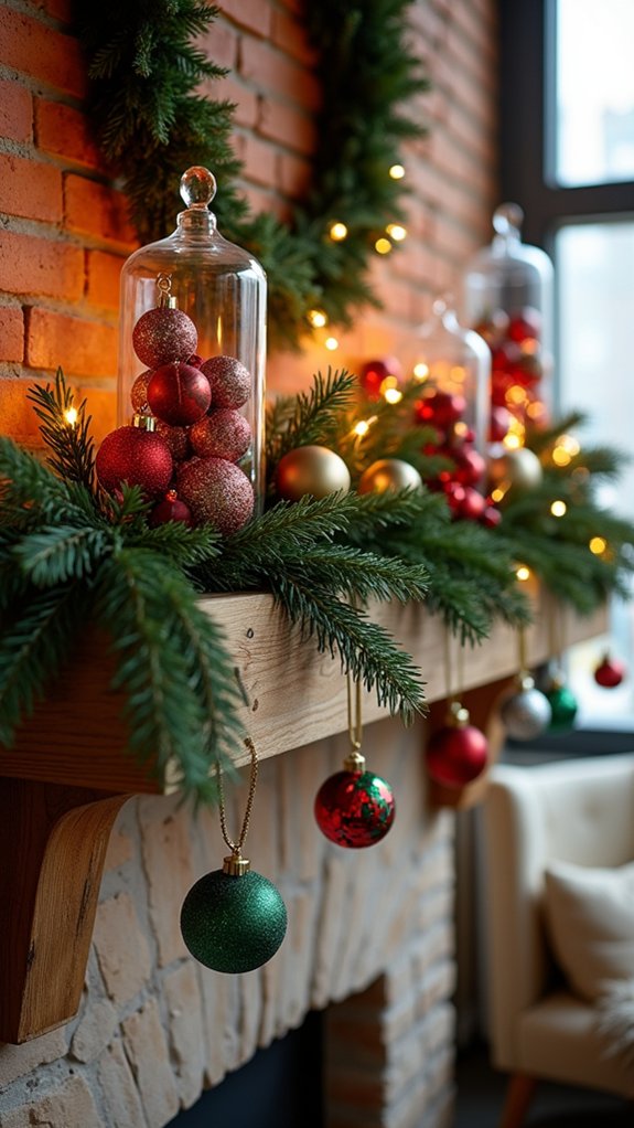 color coordinated holiday display