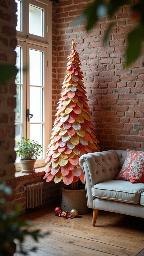 colorful 3d paper tree