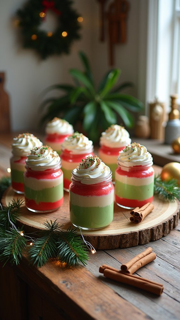 colorful dessert jar delights