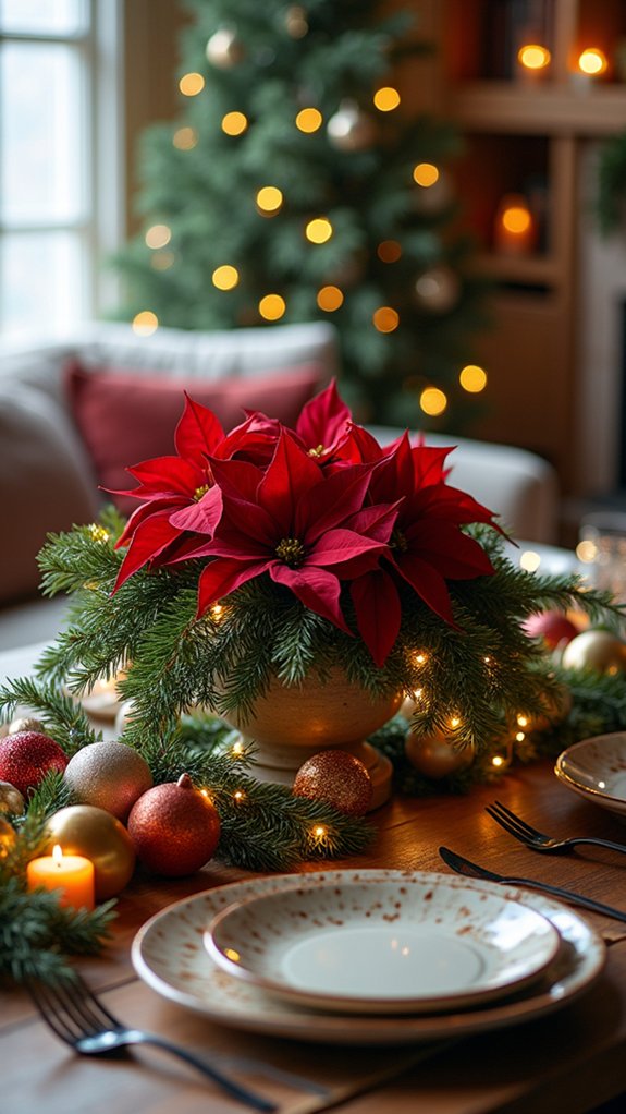 colorful festive table decor