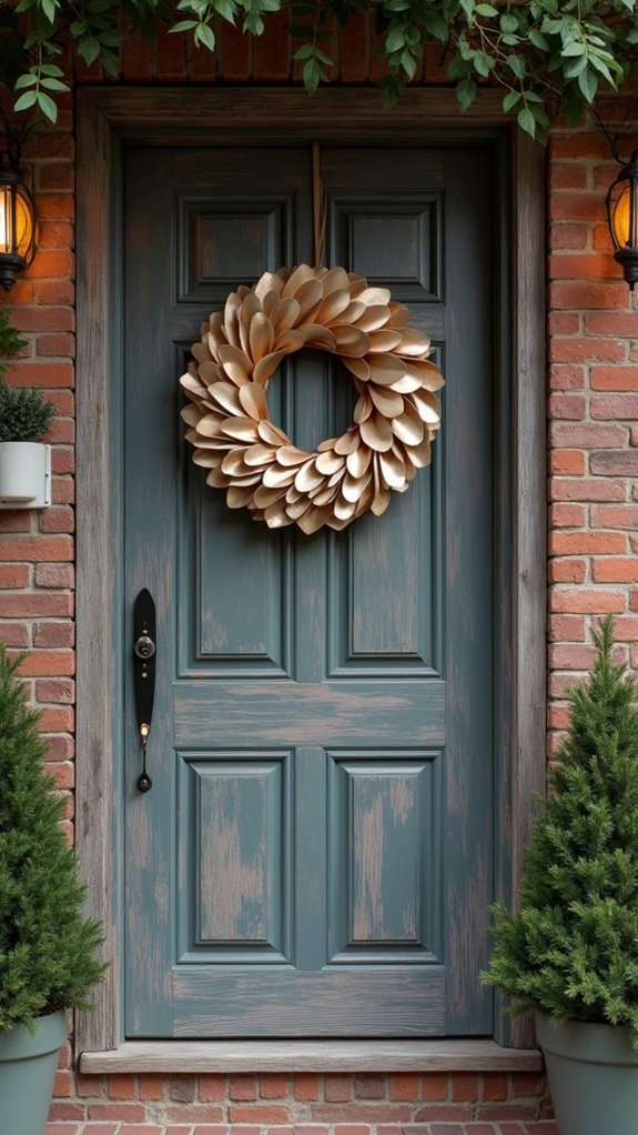 colorful geometric paper wreath