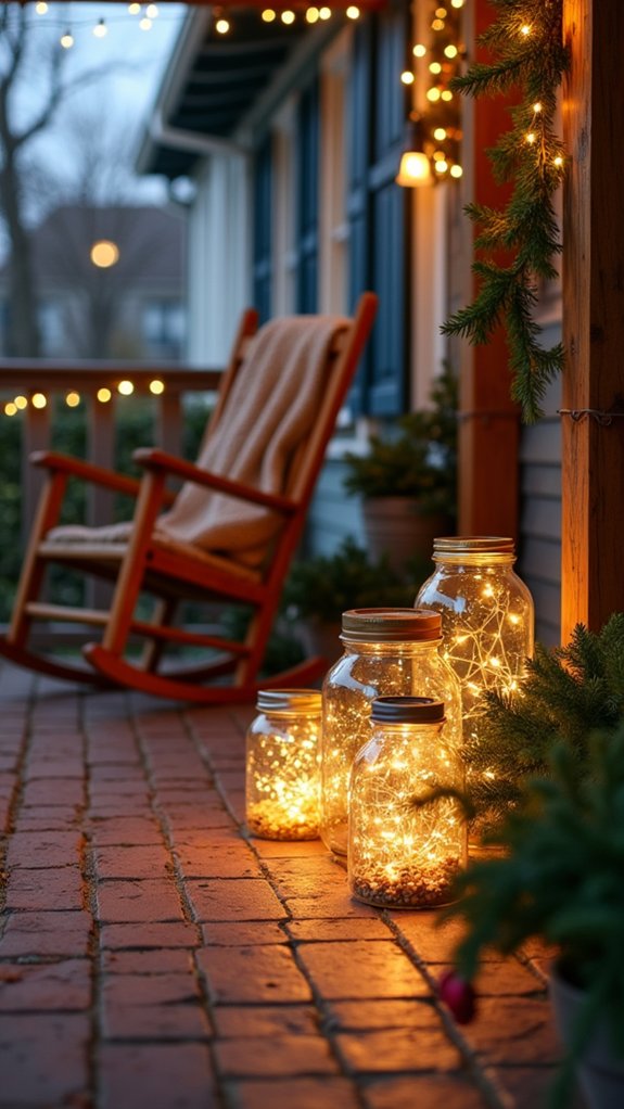 colorful mason jar lanterns