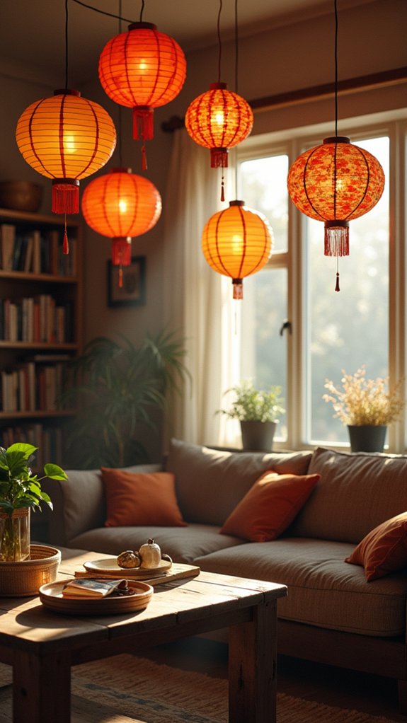 colorful paper lantern charm