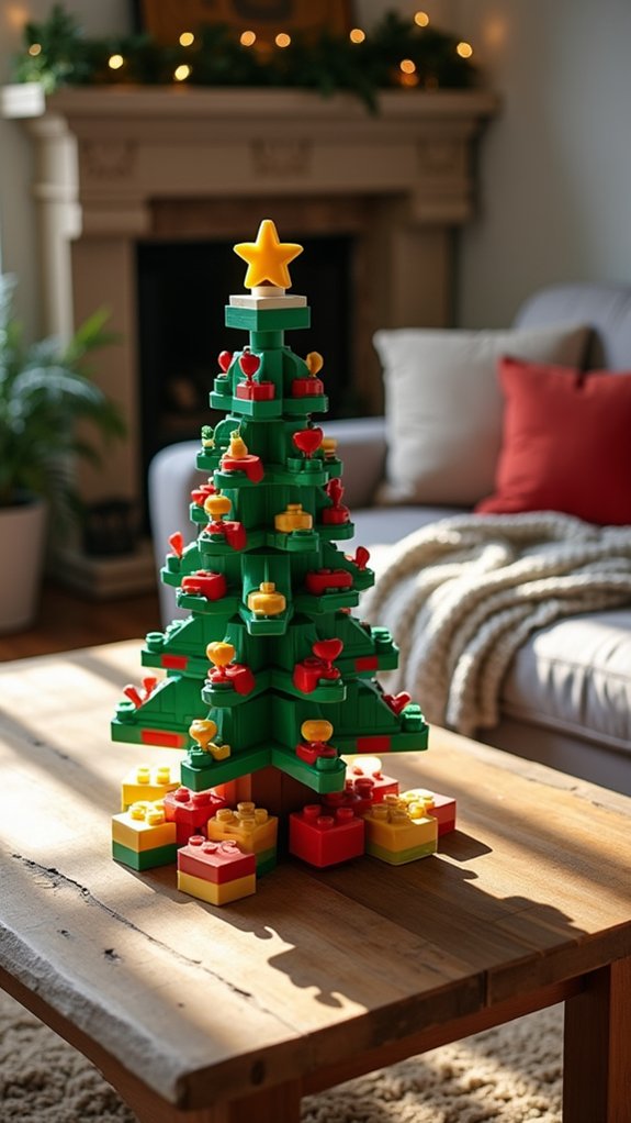 colorful personalized lego trees
