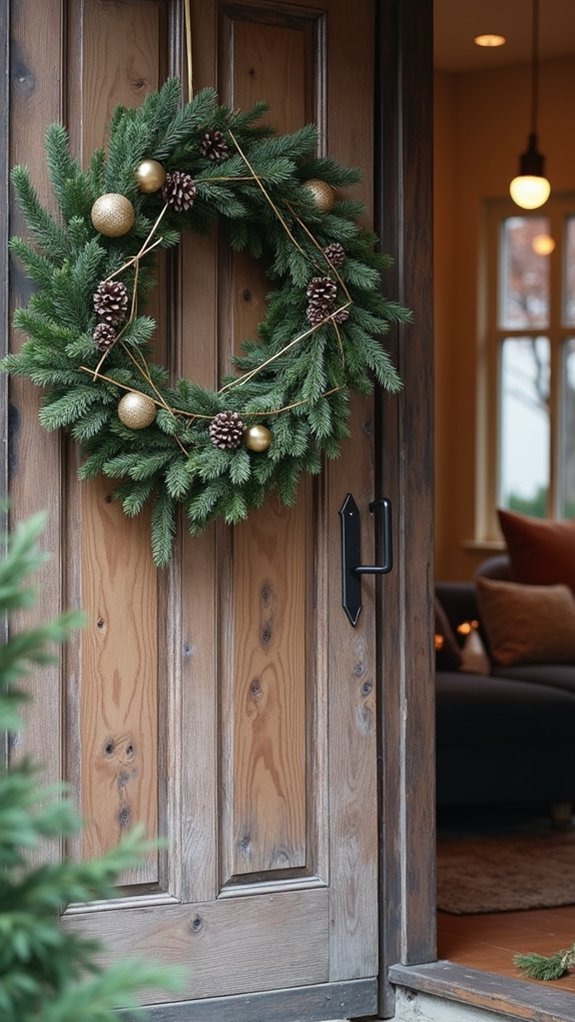 contemporary geometric holiday decor