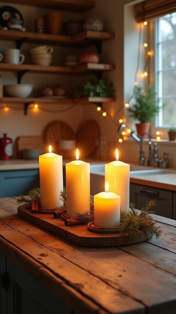 cozy battery operated candle ambiance