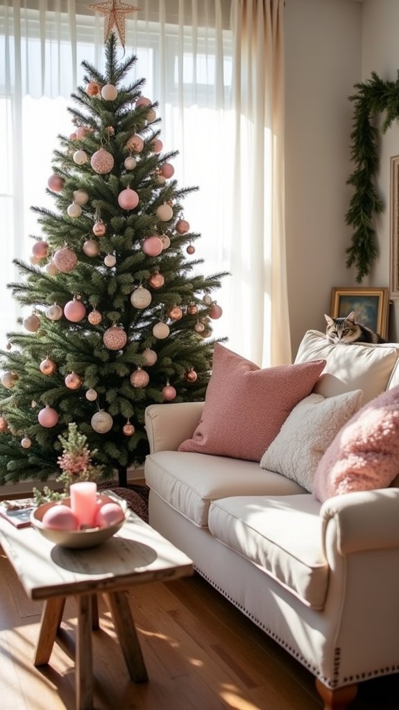 cozy blush pink decor