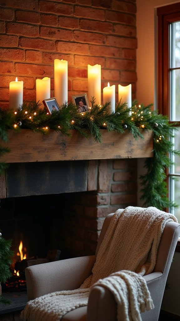 cozy candle holiday decorations