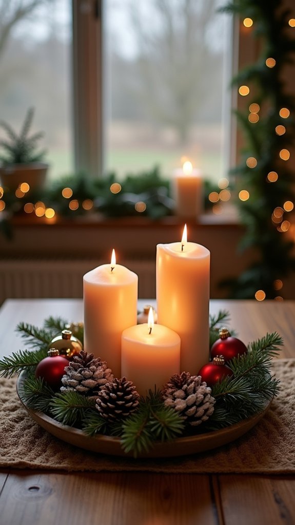 cozy candlelit holiday ambiance