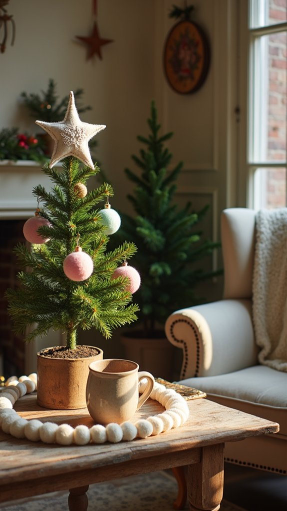 cozy felt tree toppers