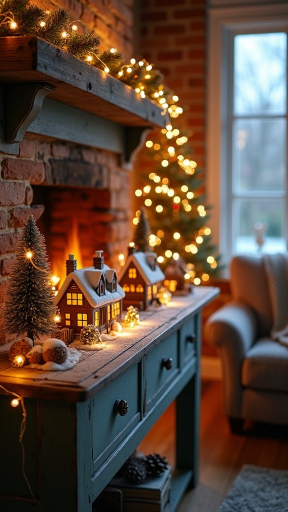 cozy festive atmosphere created